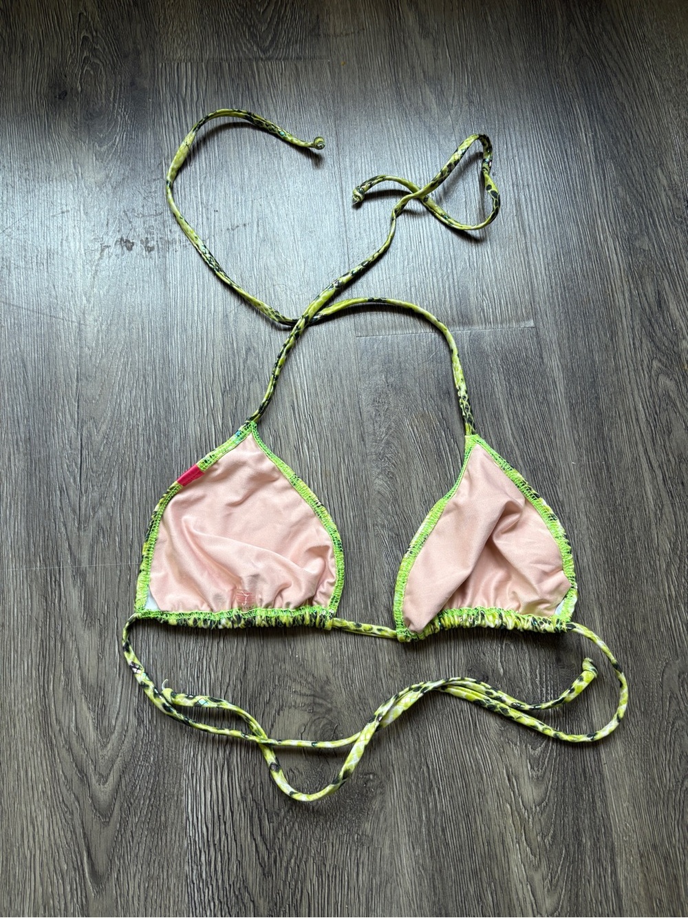 Doll Green Snake Print Bikini Top | Y2K - Picture 4 of 4